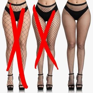 Black Fishnet Tights for Women